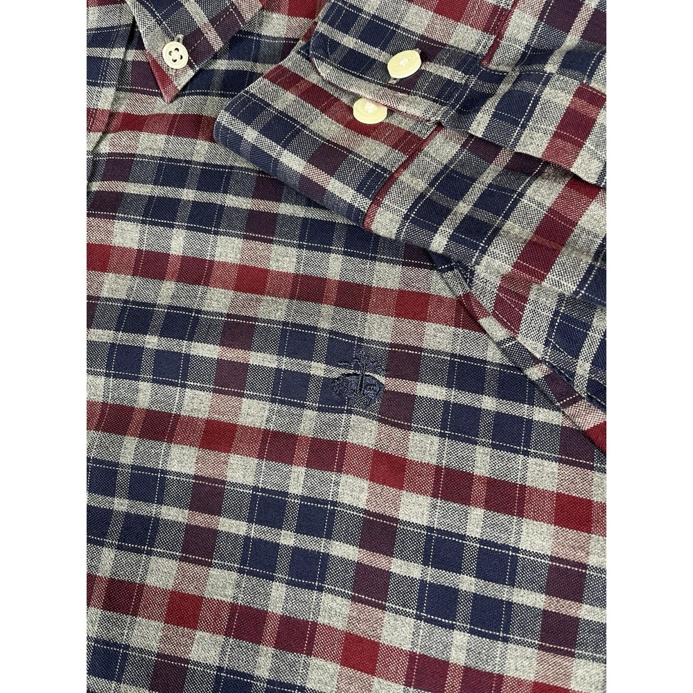 Brooks Brothers Multicolored Plaid Supima Cotton L/S Btn Dwn Shirt Men's Sz XXL - Picture 5 of 8